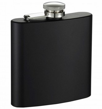 6 oz. Raven Rubberized Black Liquor Flask