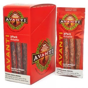Avanti Foil Red 10 Packs of 3 Cigars Each