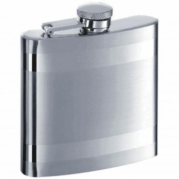 Band Two-Tone Stainless Steel 6 oz. Hip Flask