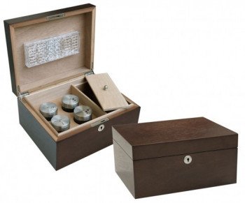 Cannabis Humidor with 4 Glass Jars