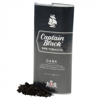Captain Black Dark Pipe Tobacco 1.5 Ounce Pouch