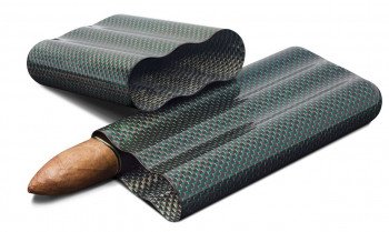 Cartenium Three Finger Titanium Carbon Fiber Cigar Case