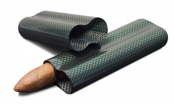 Cartenium Two Finger Titanium Carbon Fiber Cigar Case