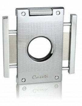Caseti Kukri Cigar Cutter Chrome Grid