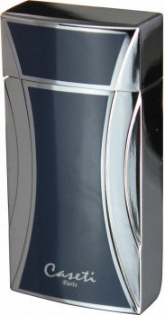 Caseti Naxos Single Jet Flame Cigar Lighter Blue Lacquer & Chrome