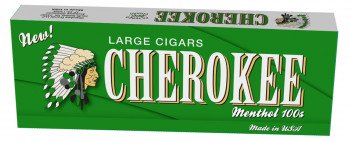 Cherokee Filtered Cigars Green Menthol