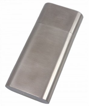 Colton Brushed Steel Cigar Case