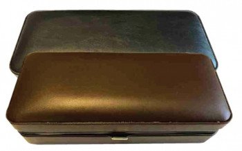 Csonka Black Leather Traveler Cigar Case