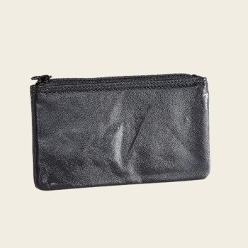 Daily Zipper Leather Pouch 875L