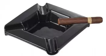 Festus Large Cigar Ashtray - Matte Black