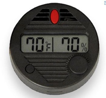 Hygro-Set Adjustable Digital Hygrometer Round