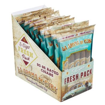 La Aroma de Cuba Fresh Packs 10 Packs of 5 Cigars Each