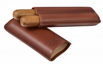 Legend Brown Genuine Leather Cigar Case