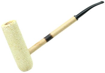 Missouri Meerschaum MacArthur Natural Polished-Bent Corn Cob Pipe