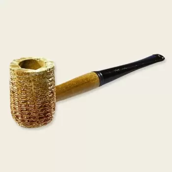 Missouri Meerschaum Pride Poker-Straight Corn Cob Pipe