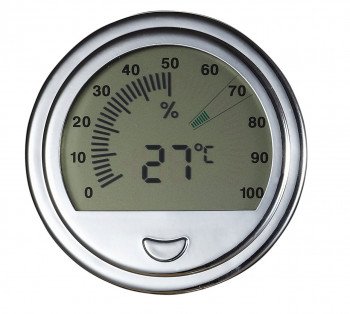 Modern Large Circular Digital Hygrometer