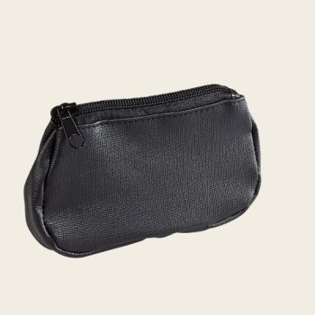 Oval Roll-Up Leather Pouch 873V