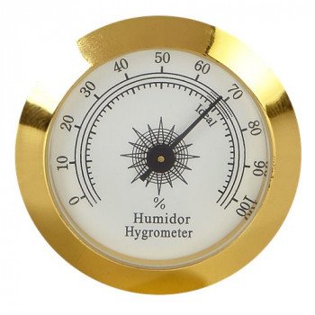 Small Analog Hygrometer Gold