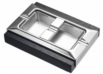 Stadium Dard Wood And Metal Rectangular Cigar Ashtray