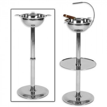 Stinky Floor Ashtray Silver