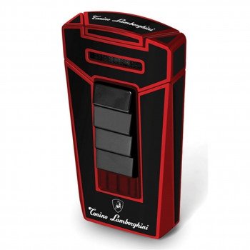 Tonino Lamborghini Aero Black And Red Torch Flame Cigar Lighter