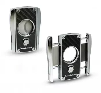 Tonino Lamborghini Aldebaran Chrome Black Carbon Fiber Cigar Cutter