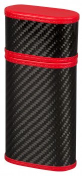 Tonino Lamborghini Carbon Fiber and Red 3 Finger Cigar Case
