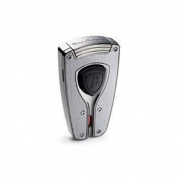Tonino Lamborghini Forza Gunmetal and Carbon Fiber Torch Flame Lighter