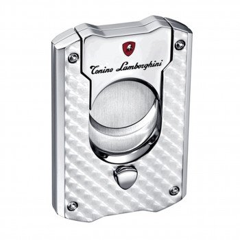 Tonino Lamborghini Stainless Steel Engine Turned Pattern Cigar Cutter