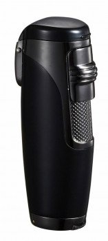 Triad Black Matte Triple Torch Flame Cigar Lighter
