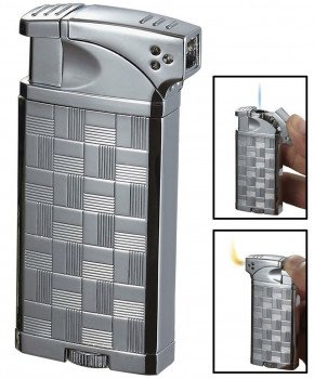 Visol Coppia All-in-One Polished Chrome Cigar, Cigarette and Pipe Lighter