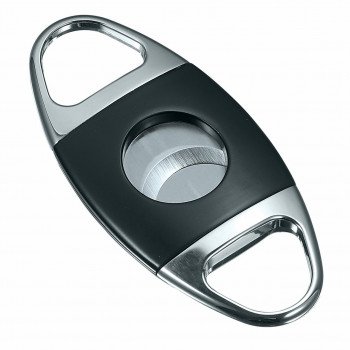 Visol Cornwall Matte Black and Silver Cigar Cutter