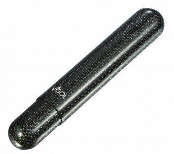 Visol Night II Carbon Fiber Single Cigar Tube Green Kevlar