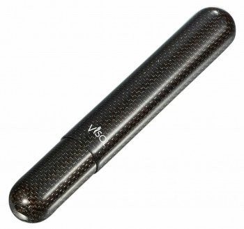 Visol Night II Carbon Fiber Single Cigar Tube Red Kevlar