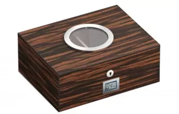 Visol Port Hole Ebony Finish Cigar Humidor