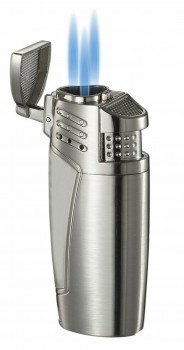 Visol Pyramid Nickel Triple Flame Torch Lighter