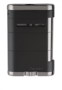 Xikar Allume Triple Flame Black