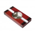 2 Cigar High Gloss Two-Tone Cherry Ashtray