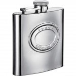 5 Stars Groomsman 6 oz. Stainless Steel Hip Flask