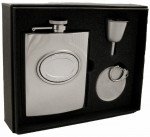 5 Stars Groomsman Stainlesss Steel 8 oz. Stellar Flask Gift Set