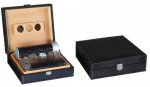Alligator Humidor Gift Set Black