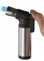 Ares Quad Flame Torch Lighter Silver