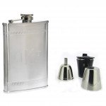 Athens Greek Bands Deluxe Hip Flask Gift Set - 8 oz.
