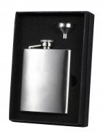 Barbados Stainless Steel Flask and Funnel Gift Set