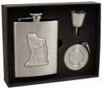 Beach Girl 8 oz. Stainless Steel Stellar Flask Gift Set