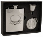 Bestman Stainless Steel 8 oz. Stellar Flask Gift Set