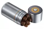 Big Joe 7 Cigar Travel Humidor Chrome