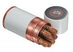 Big Joe White Lacquer and Copper Travel Humidor