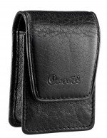Caseti Americano Soft Black Leather Lighter Case