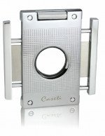 Caseti Kukri Cigar Cutter Chrome Grid